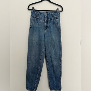 Wrangler 80's Vintage Jeans Western Jeans High Waist Criss Cross belt loops Sz 9